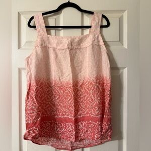Westbound Pink and White Patterned Camisole